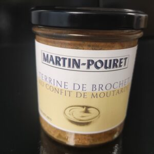 Terrine de brochet au confit de moutarde